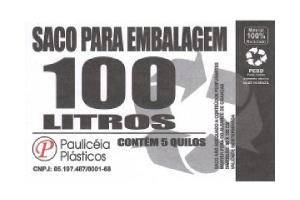 Saco de lixo 100 lts reforçado leitoso