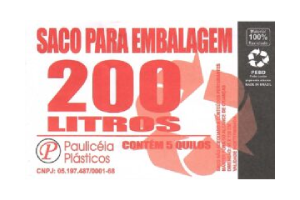 Saco de lixo 200 lts reforçado leitoso