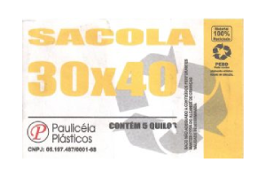 Sacola reciclada - 30x40 c/5kgs leitosa