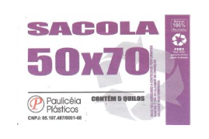 Sacola reciclada - 50x70 c/5kgs leitosa