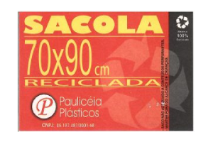 Sacola reciclada - 70x90 c/5kgs leitosa